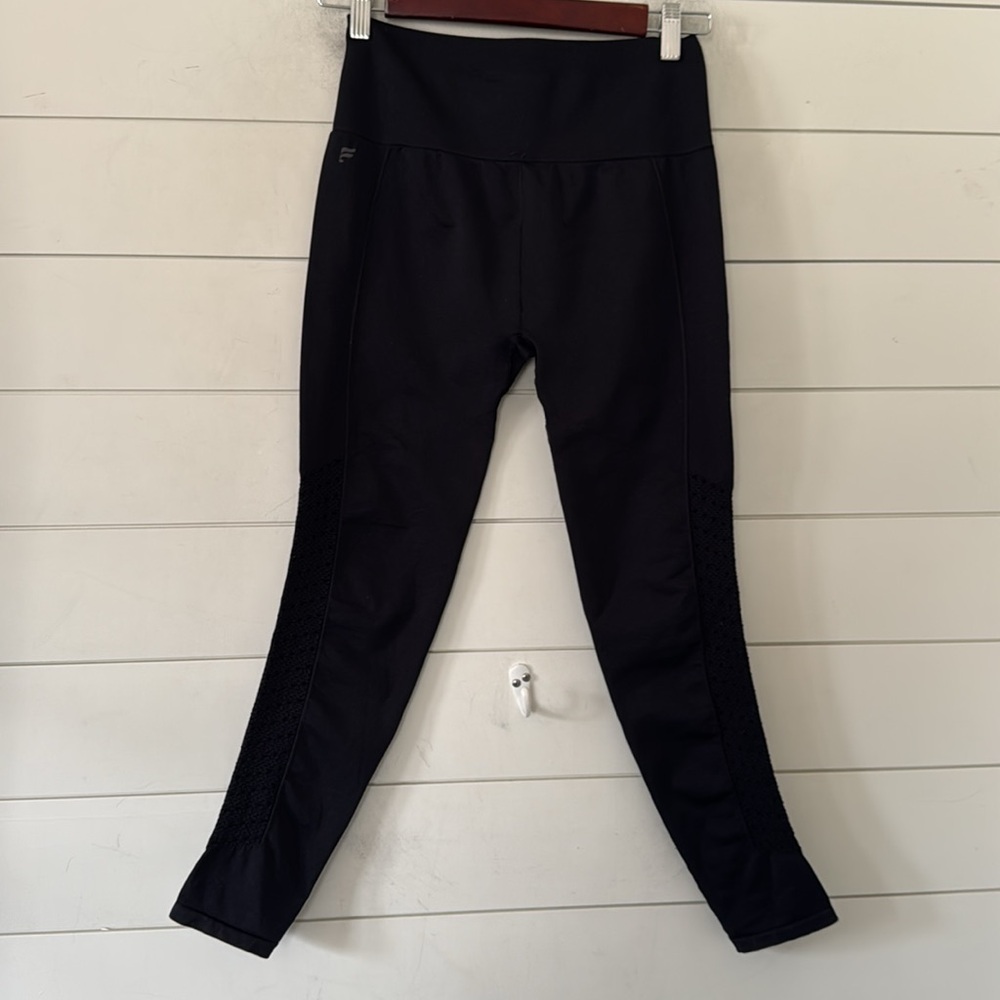 Fabletics Measures Size Small Sync Seamless High-Waisted 7/8 Legging Navy - Picture 3 of 10